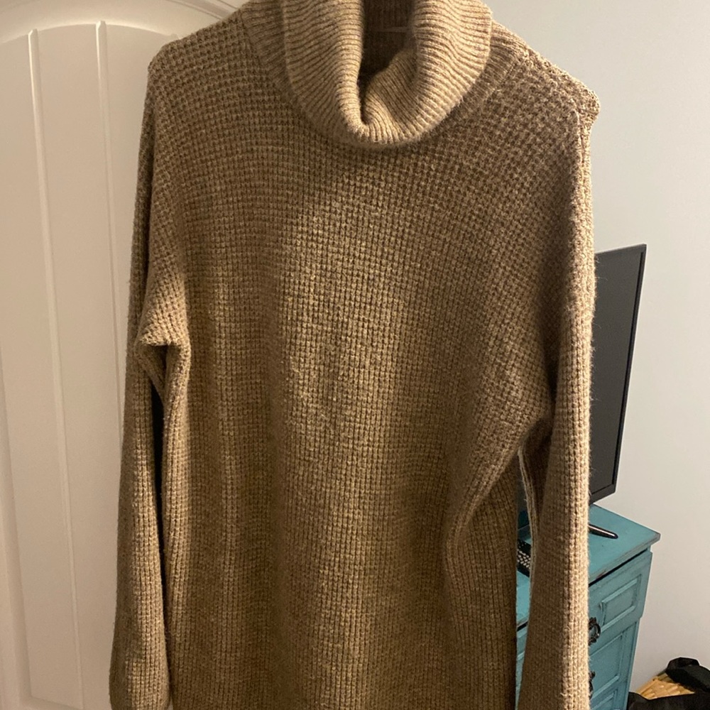 Cozy knit sweater dress <M>